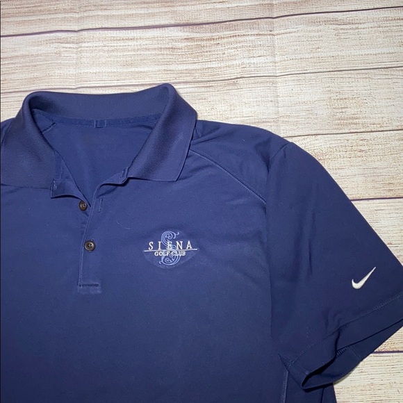Nike Golf Navy Polo Size Mens Large - Picture 3 of 7